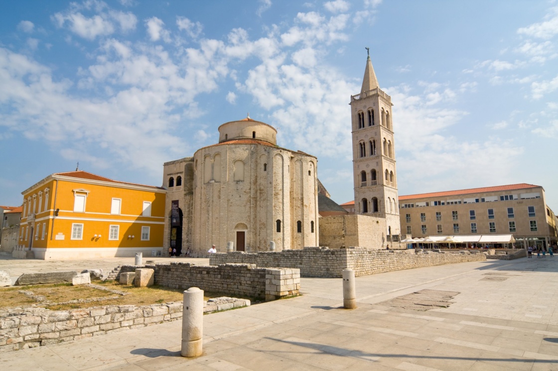 Church of st. Donat, a monumental building from the 9th century in Zadar, Croatia